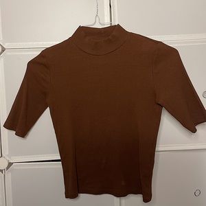 ZARA - Chocolate Brown Short Sleeve